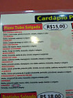 Pizza Tube menu