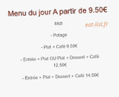 Le Rialto menu