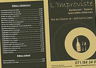 L'improviste menu