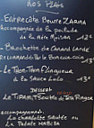 Les Melezes menu