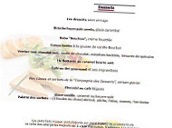 O'bistro menu