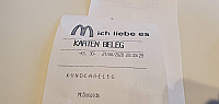 Mcdonald's menu