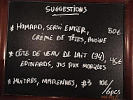 La Cave menu