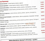 Porte d'Italie menu