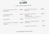 Le Videcoq Restaurant menu