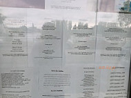 Au Fil De L'eau menu