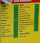 Le Cottage menu