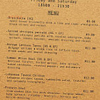 Dotty's Coffee House menu