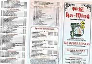 Kaming Cantonese Takeaway menu