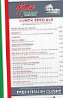 Roma Italian Bistro menu