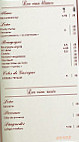 Bistrot des Arts menu