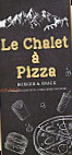 Le Châlet à Pizza menu