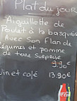 Le Jean Jaures menu