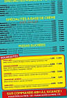 Emma Pizza menu