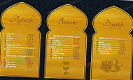 L'Aladin menu