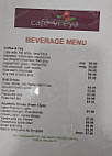 Cafe Vireya menu