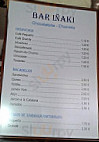 Churreria Inaki menu