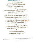 Le Kursaal menu