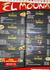 El Mouna menu