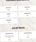 Café Du Vélo menu