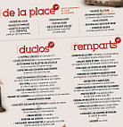 Le 1 De La Place menu