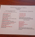 Bedrock And Grill menu