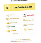 Fête à Crêpe menu