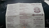 Fook Lee Loy Chinese menu