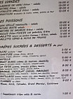 La Galetiere menu