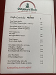 Schäfers Ruh menu