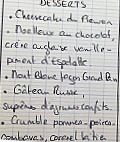 Le Fleuron menu