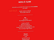 Jardin Imperial menu