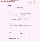 Le Jardin De Pamplemousse menu