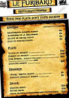 Le Furibard menu