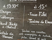 Le Midi menu