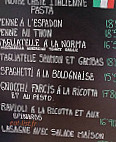 La Bella Vista menu