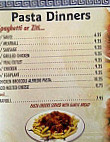 Generations Pizza menu