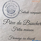 Cafe de L'Union menu