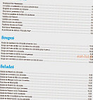 Paradis Thai menu