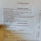 Campo Viejo menu