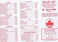 Macau menu