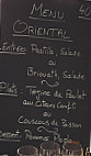 L'aventure menu