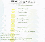 L'Oasis du Petit Galibier menu