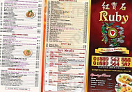 Ruby Chinese Takeaway menu