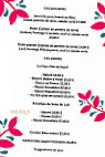 Les Acacias menu