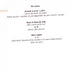 Josy-Jo menu