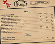 La Réserve menu