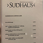 Sudhaus menu