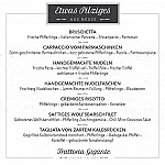 Trattoria Gigante menu