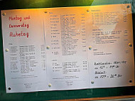 Pizzeria La Cascina menu